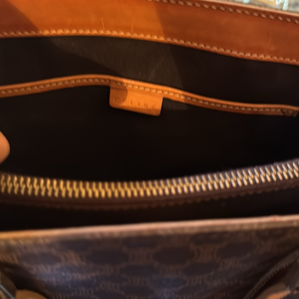 Celinemacadam Brown Leather Tote Bag - Picture 7 of 8